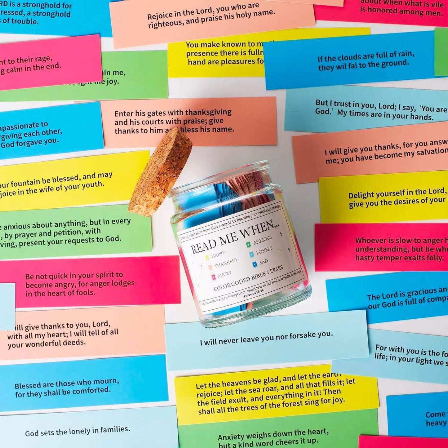 Handmade 90 Day Bible Verses Jar